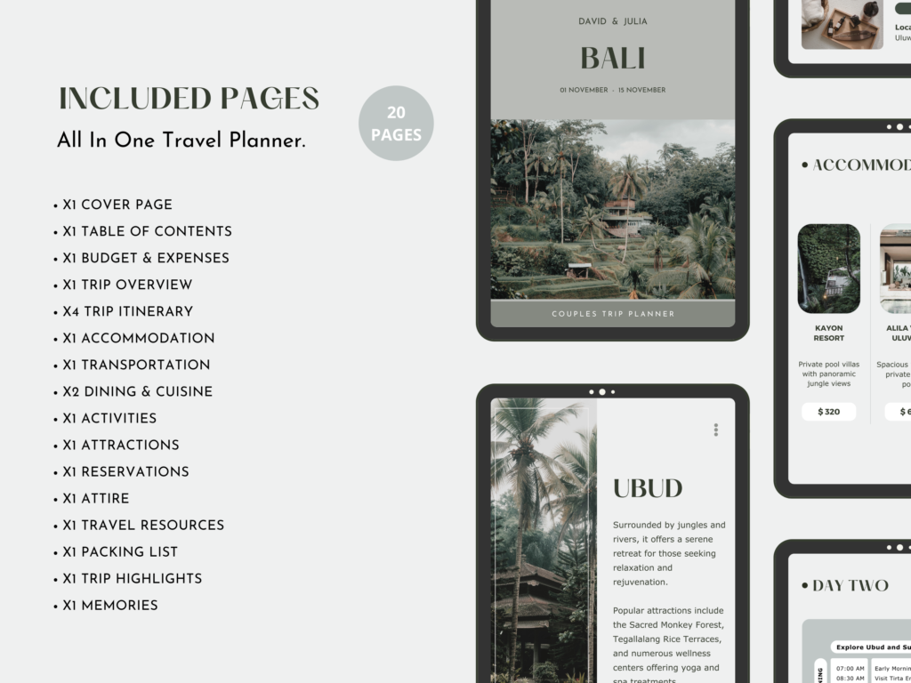 Couples Travel Planner