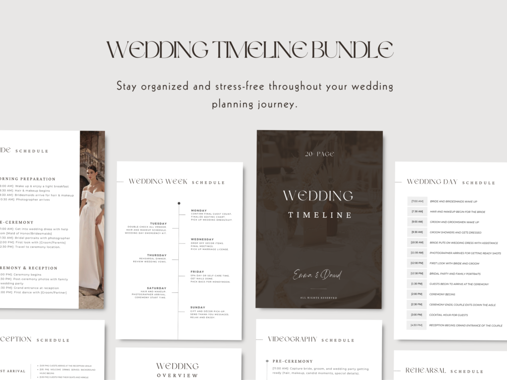 Wedding Timeline