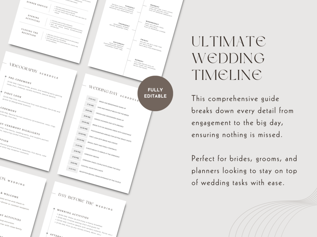 Wedding Timeline