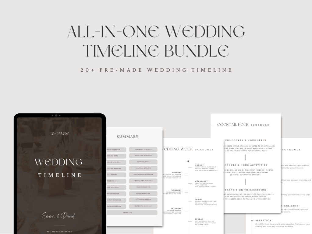 Wedding Timeline