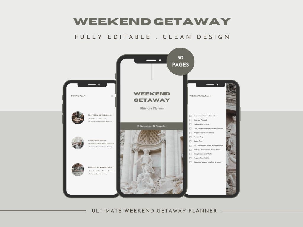 Weekend Getaway Planner