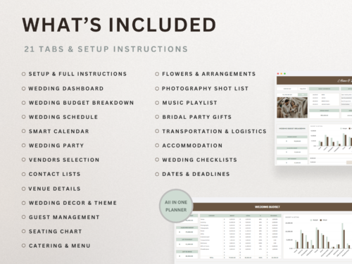 Ultimate Wedding Planner Spreadsheet
