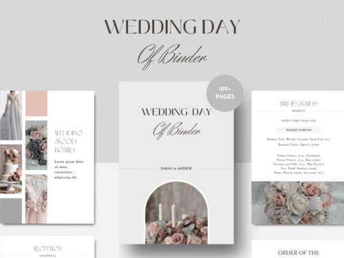 Wedding Day Binder