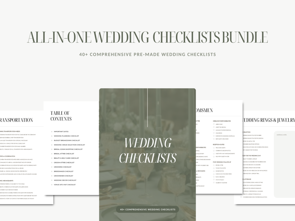 Wedding Checklists