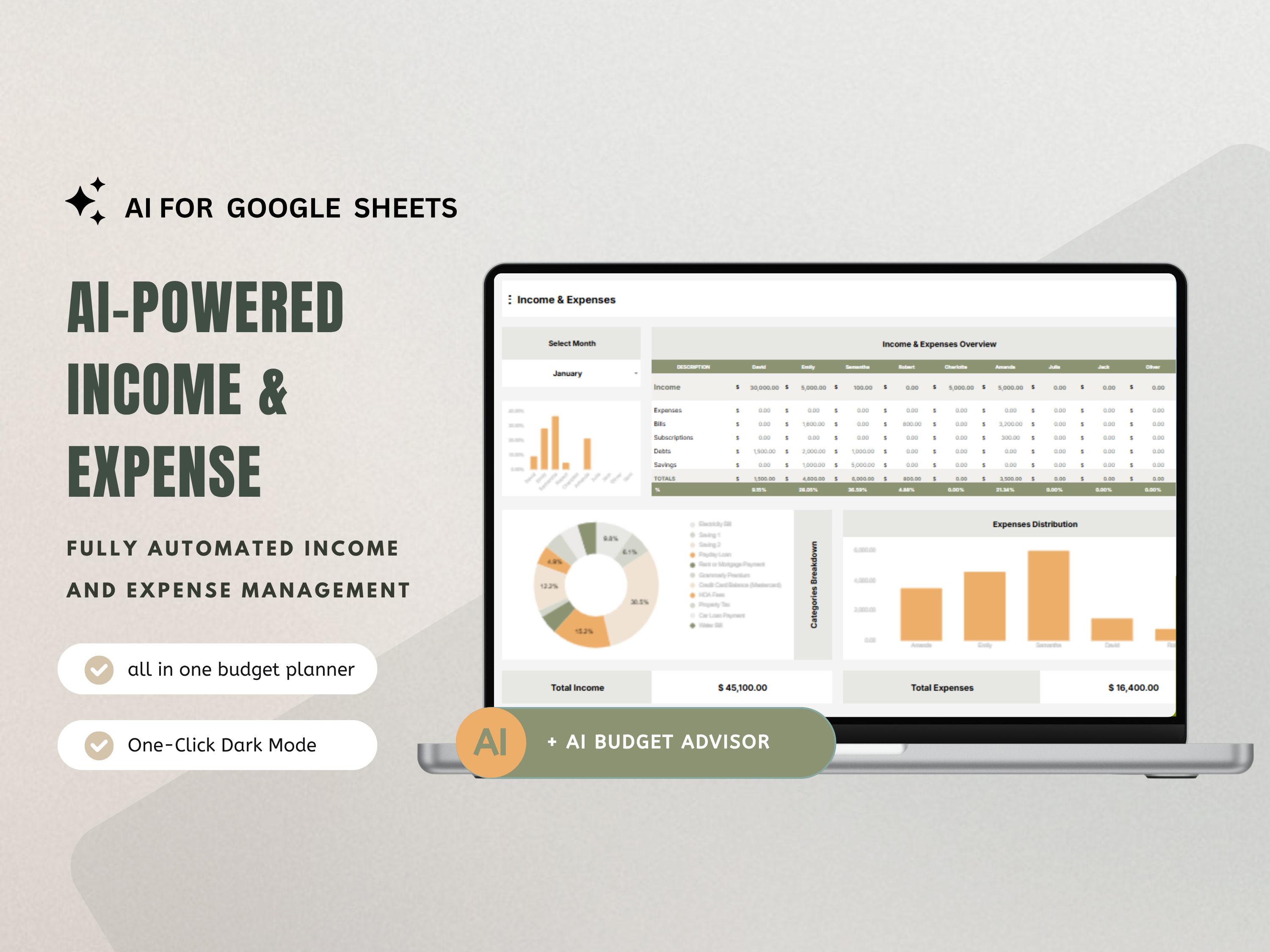 AI Income & Expense Tracker