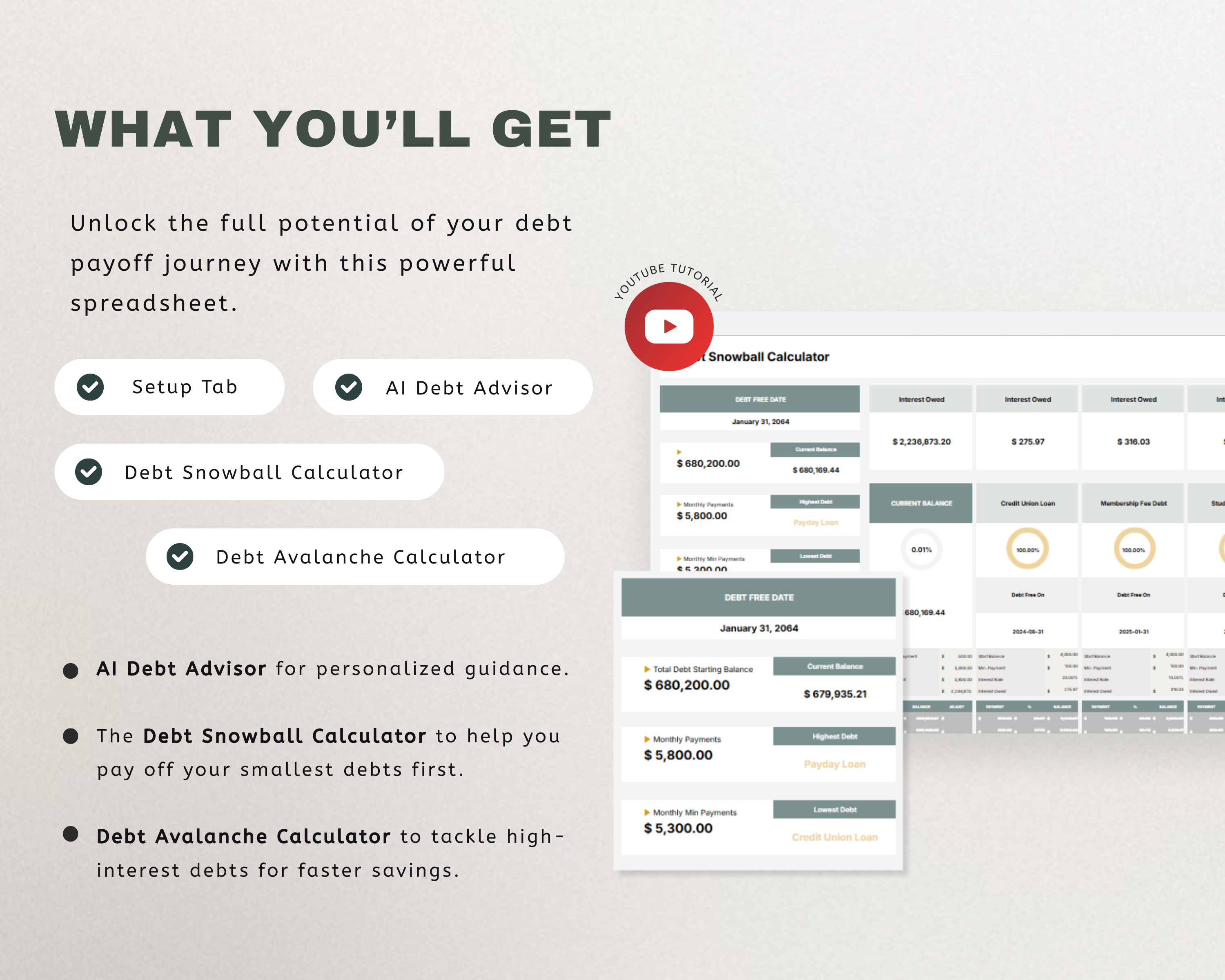 Debt Payoff Tracker Google Sheets Template