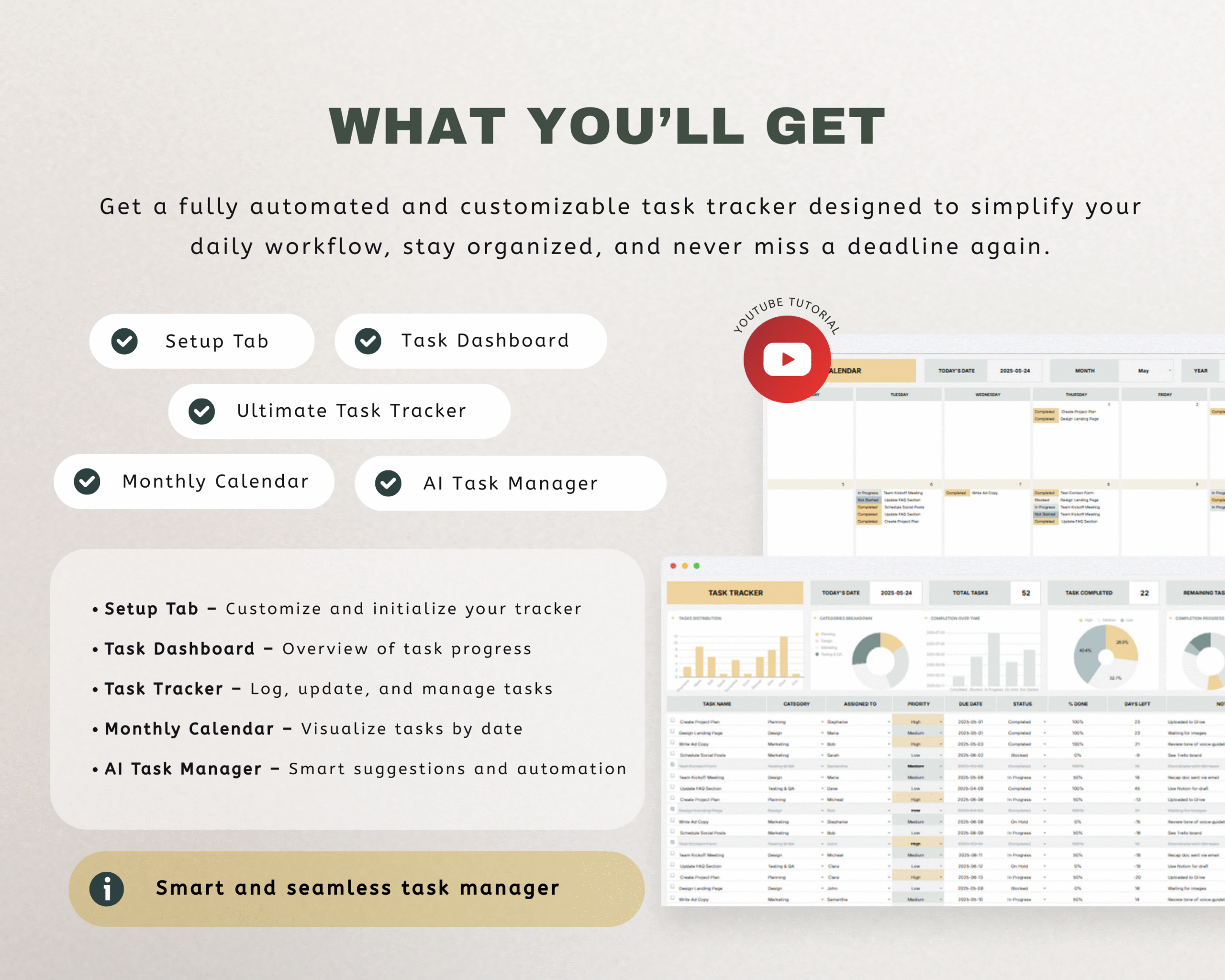 Task Tracker Google Sheets Template
