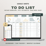 To Do List Tracker Google Sheets Template