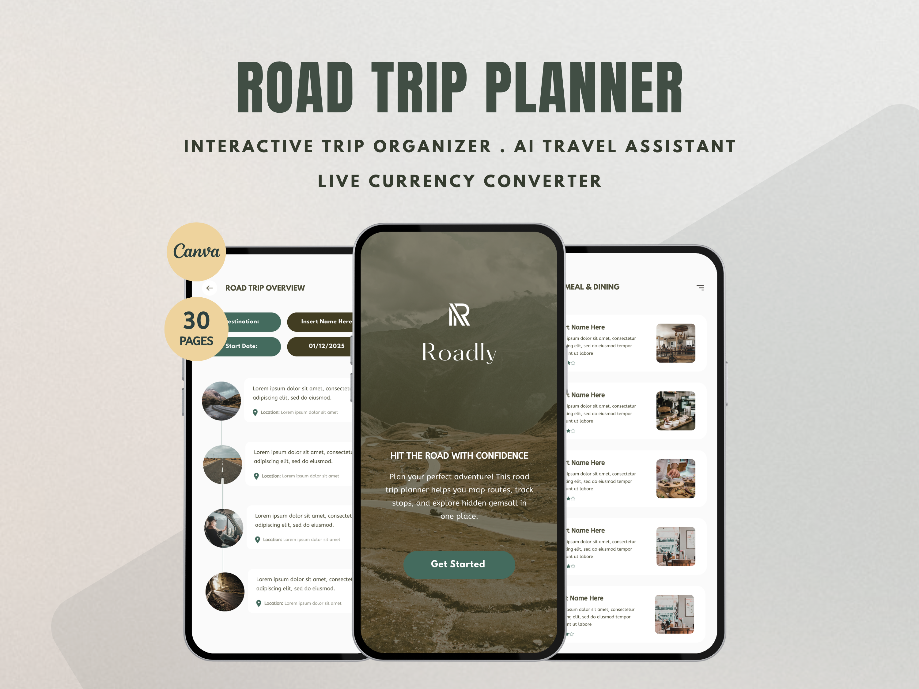 Canva Template Road Trip Planner