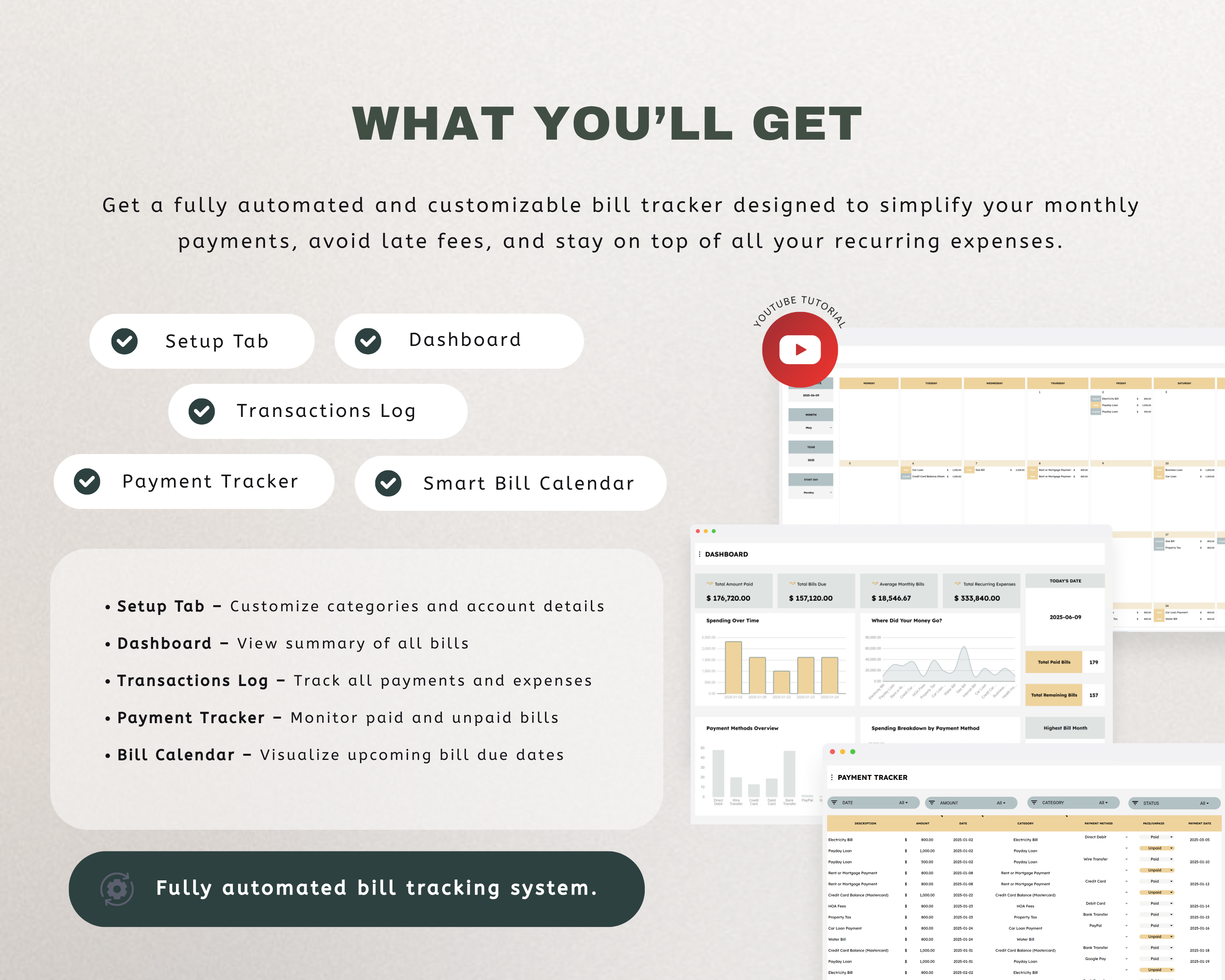 Bill Tracker Google Sheets TemplateBill Tracker Google Sheets Template