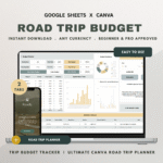 Road Trip Budget Google Sheets Template