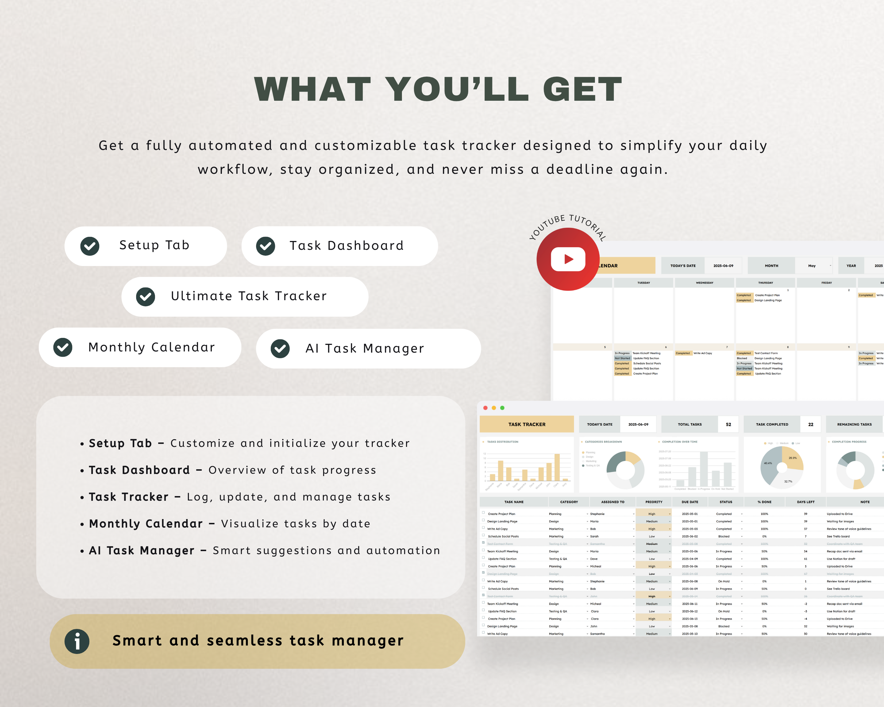 Task Tracker Google Sheets Template