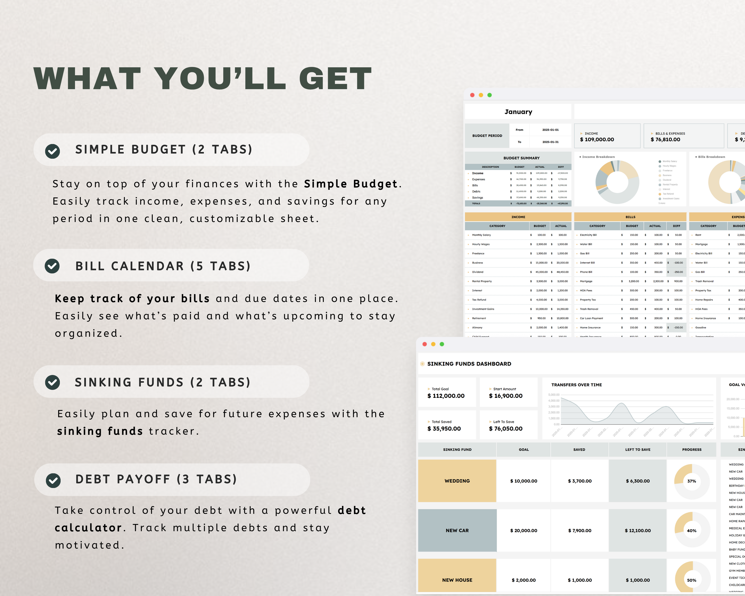 Ultimate Budget Bundle Google Sheets Template