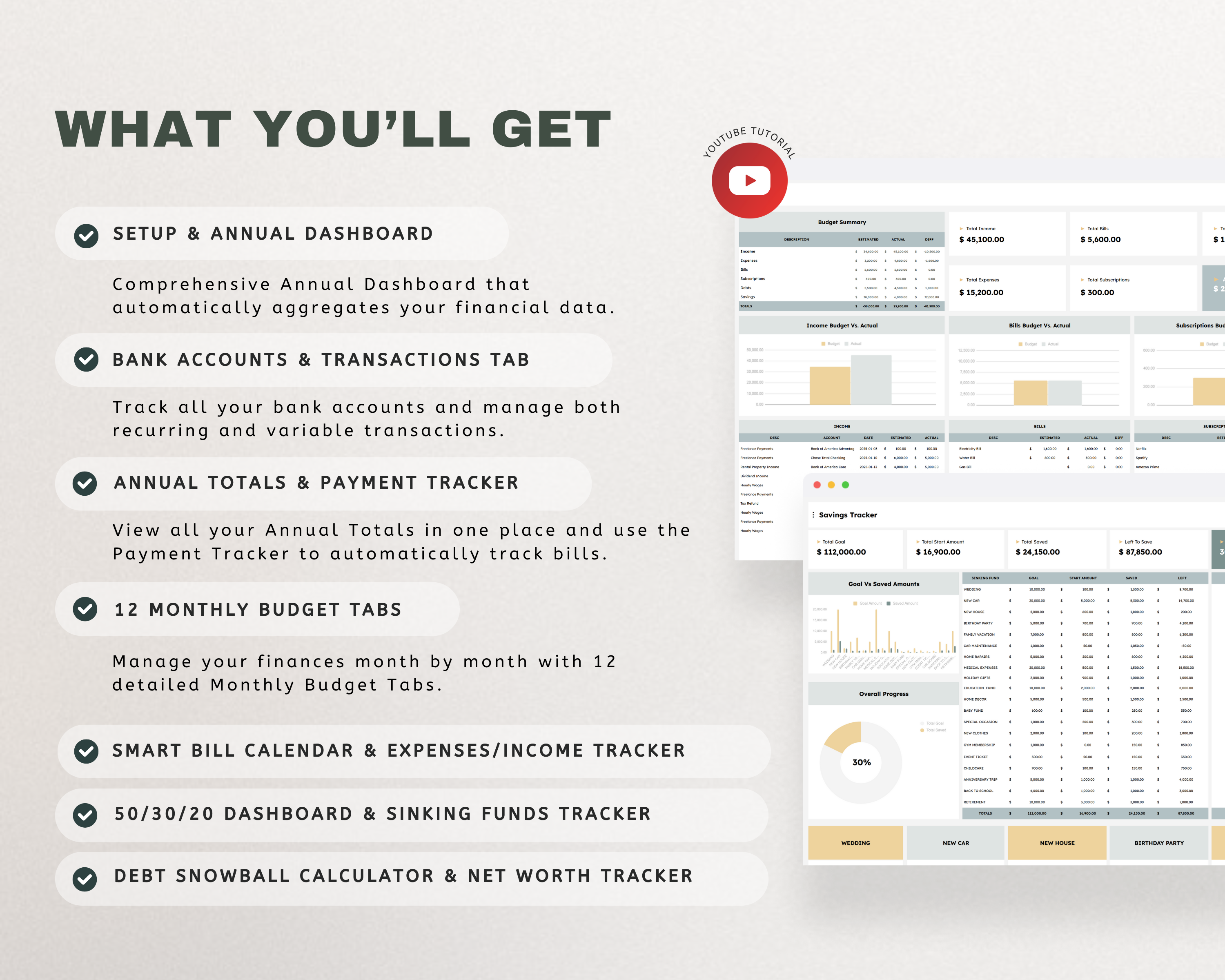 Ultimate Budget Planner Google Sheets Template