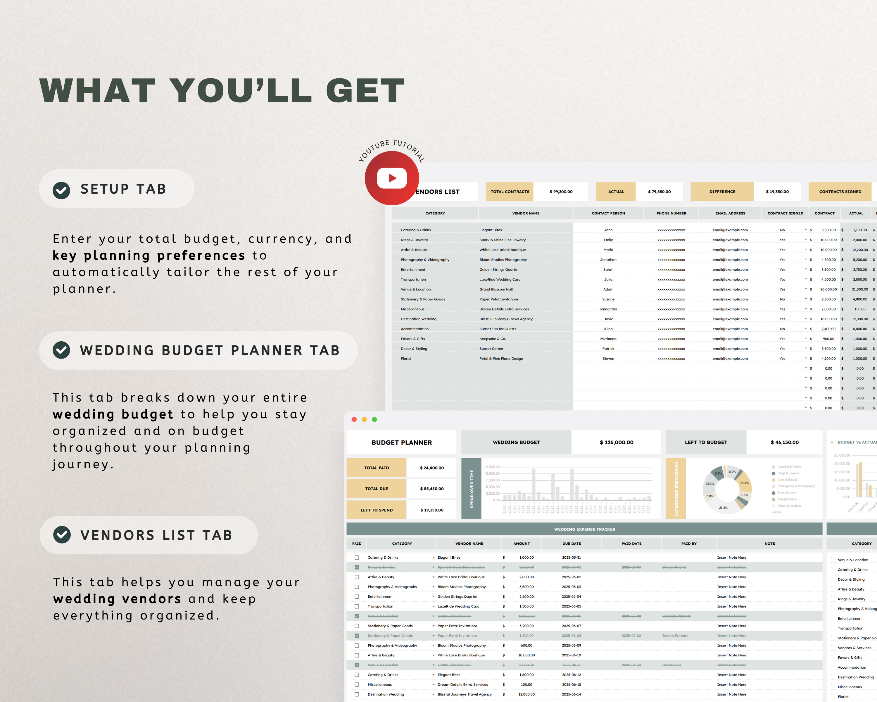 Ultimate Wedding Budget Google Sheets Template